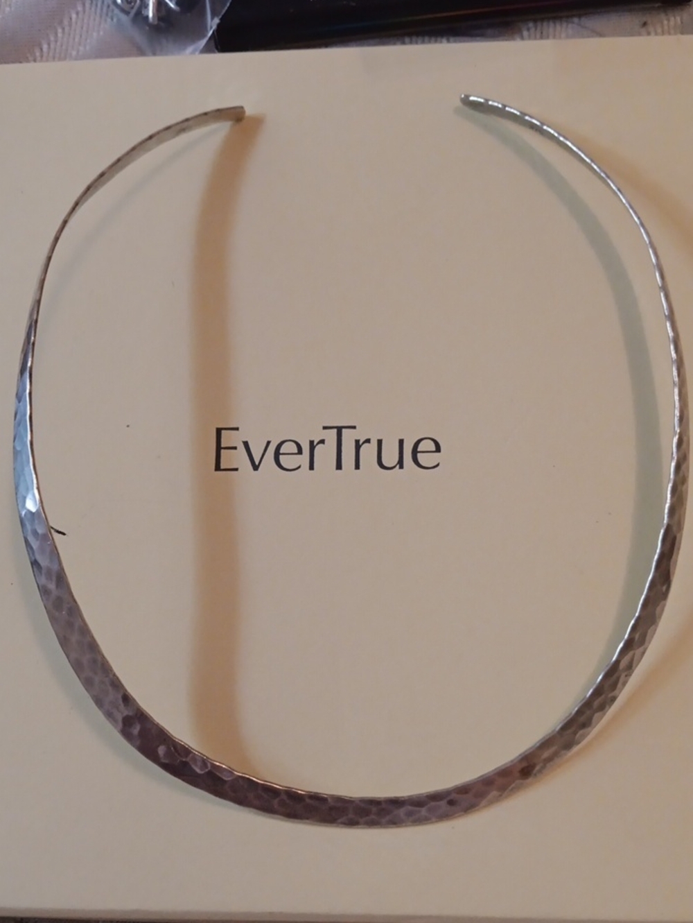 Vintage Minimalist Neck Torque Hammered Neck Choker Necklace Textured Neck Band
